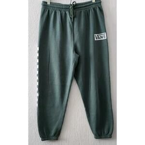 Vans Women's Medium Versa Green Fleece Sweat Pants